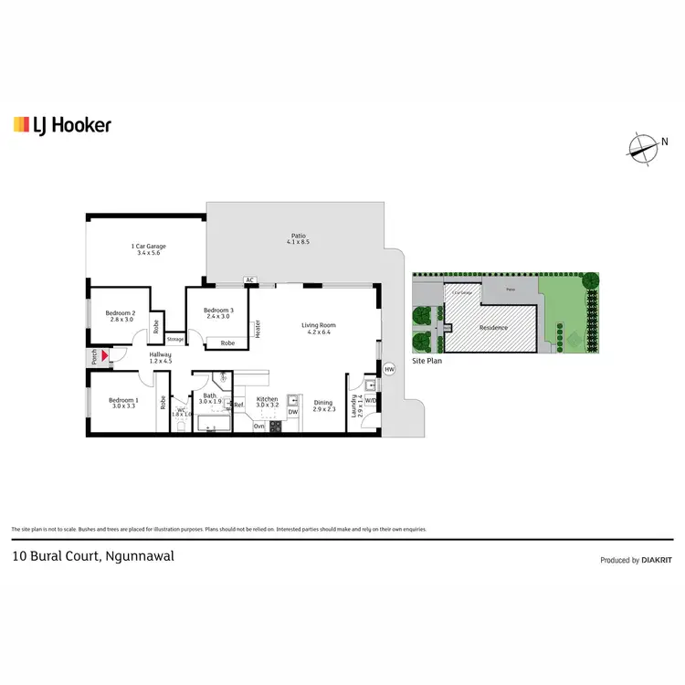 Floorplan of Homely house listing, 10 Bural Court, Ngunnawal ACT 2913
