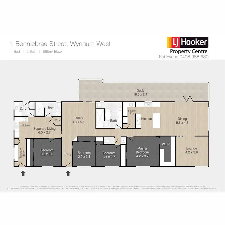 Floorplan of Homely house listing, 1 Bonniebrae Street, Wynnum West QLD 4178