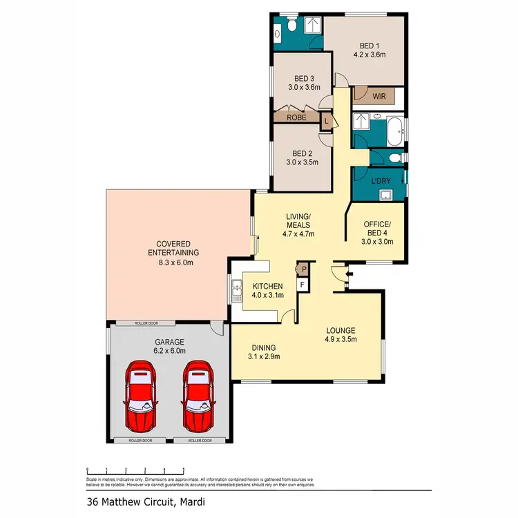 Floorplan of Homely house listing, 36 Matthew Circuit, Mardi NSW 2259