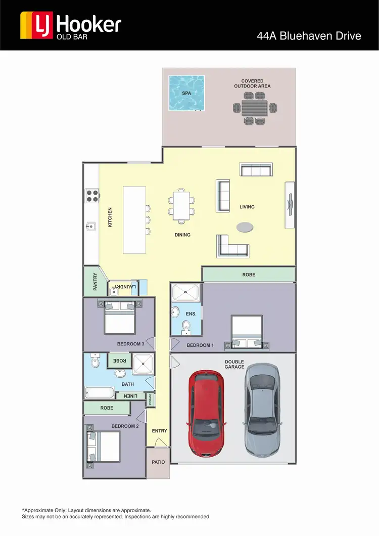Floorplan of Homely house listing, 44A Bluehaven Drive, Old Bar NSW 2430