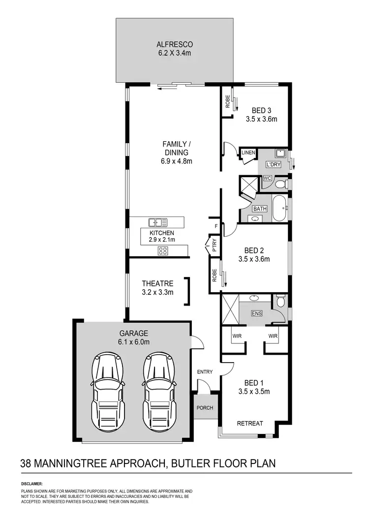 Floorplan of Homely house listing, 38 Manningtree Approach, Butler WA 6036