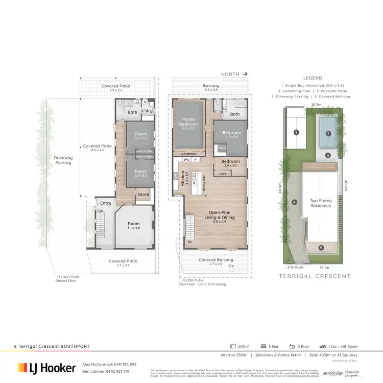 Floorplan of Homely house listing, 8 Terrigal Crescent, Southport QLD 4215