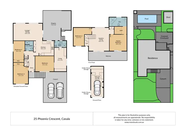 Floorplan of Homely house listing, 25 Phoenix Crescent, Casula NSW 2170