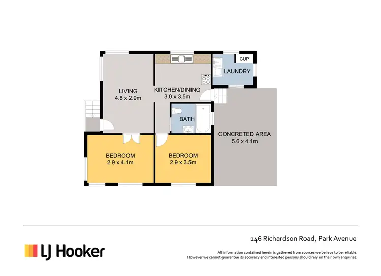Floorplan of Homely house listing, 146 Richardson Road, Park Avenue QLD 4701