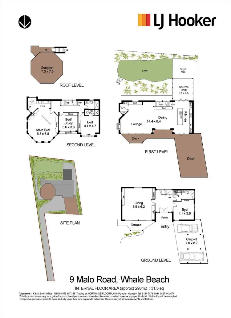 Floorplan of Homely house listing, 9 Malo Road, Whale Beach NSW 2107