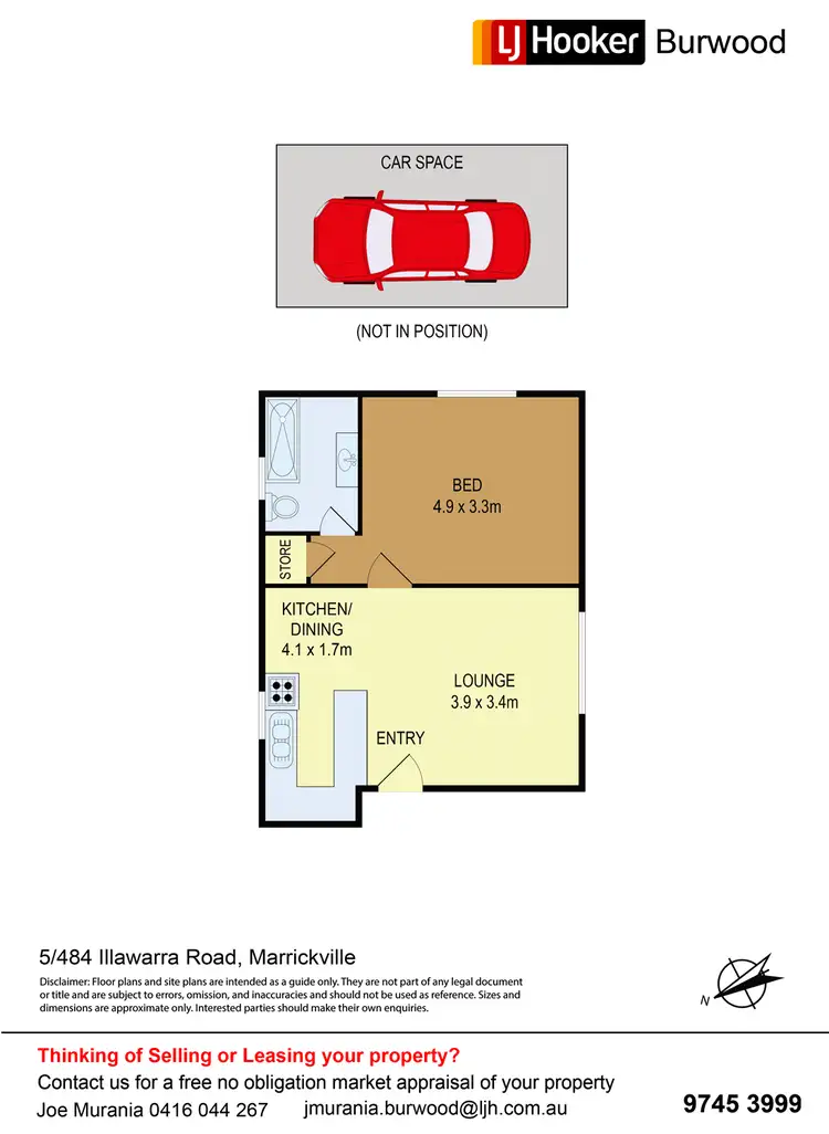 Floorplan of Homely unit listing, 5/484 Illawarra Road, Marrickville NSW 2204