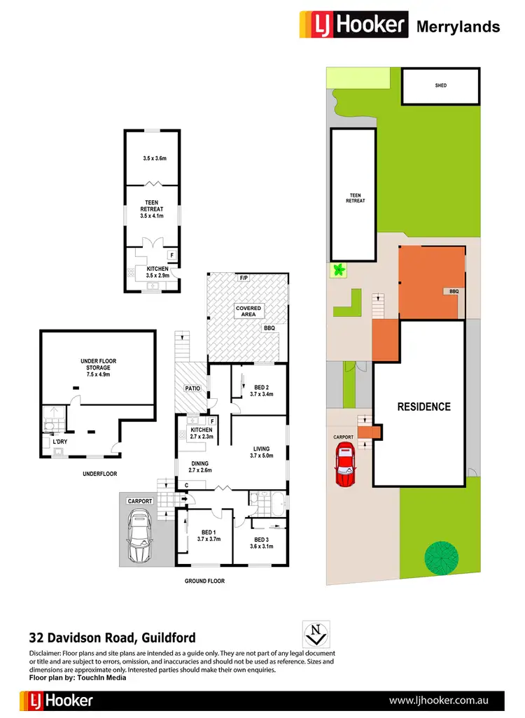 Floorplan of Homely house listing, 32 Davidson Rd, Guildford NSW 2161