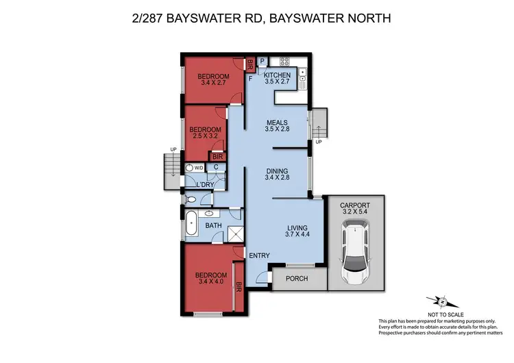 Floorplan of Homely unit listing, 2/287 Bayswater Road, Bayswater North VIC 3153
