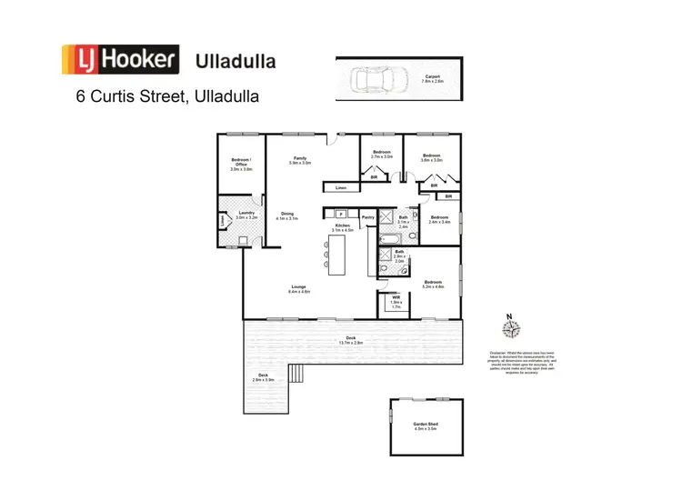 Floorplan of Homely house listing, 6 Curtis Street, Ulladulla NSW 2539
