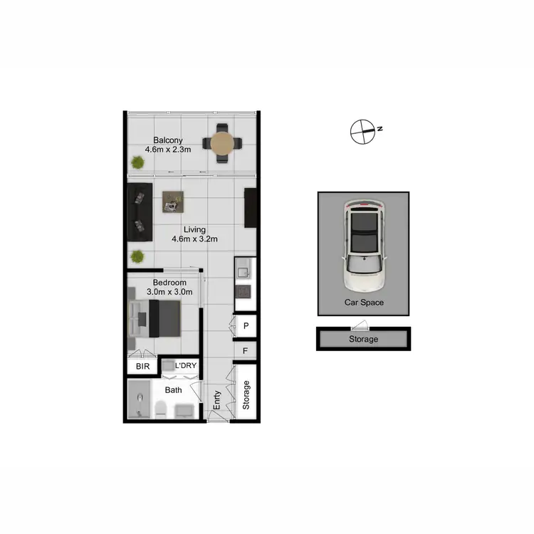 Floorplan of Homely apartment listing, 41/2 Veryard Lane, Belconnen ACT 2617