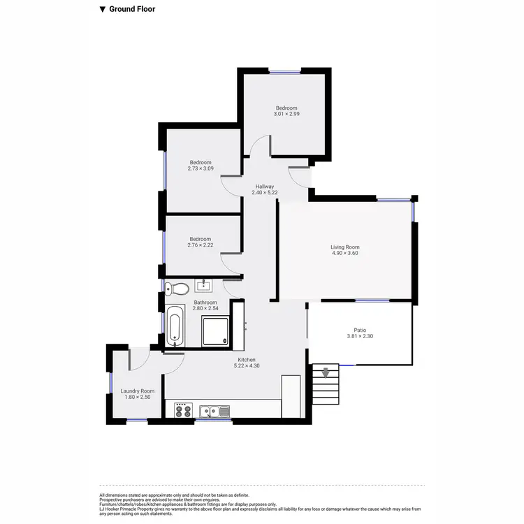 Floorplan of Homely unit listing, 1/5 Chisholm Place, Glenorchy TAS 7010