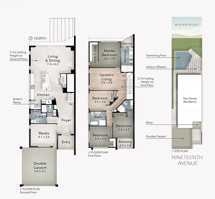 Floorplan of Homely villa listing, 1/47 Nineteenth Avenue, Palm Beach QLD 4221