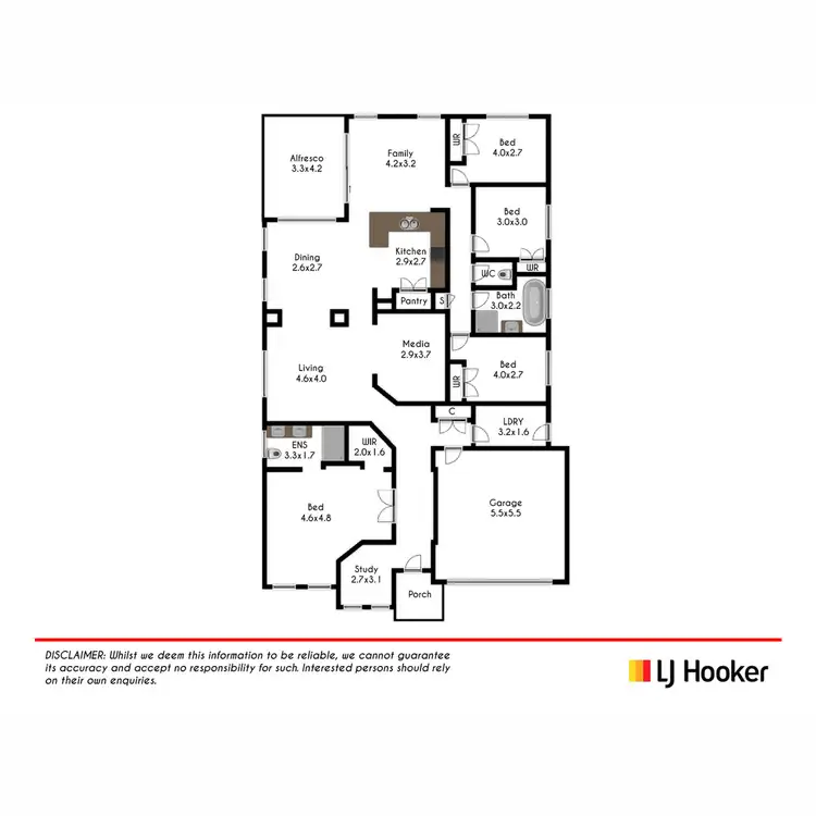 Floorplan of Homely house listing, 64 Kirkwood Crescent, Colebee NSW 2761