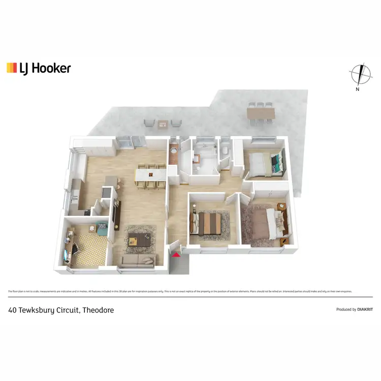 Floorplan of Homely house listing, 40 Tewksbury Circuit, Theodore ACT 2905