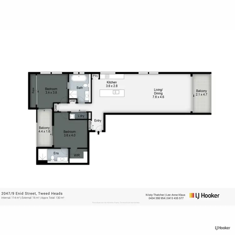 Floorplan of Homely unit listing, 2047/9 Enid Street, Tweed Heads NSW 2485