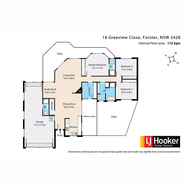 Floorplan of Homely house listing, 18 Greenview Close, Forster NSW 2428