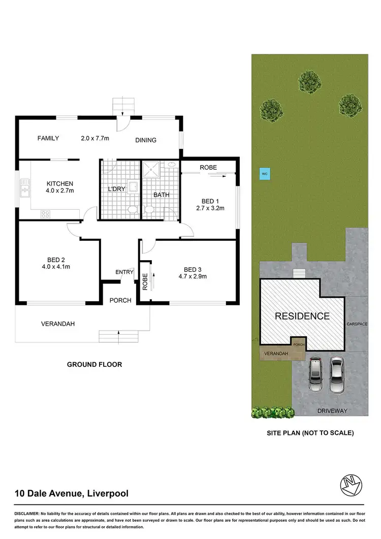 Floorplan of Homely house listing, 10 Dale Avenue, Liverpool NSW 2170