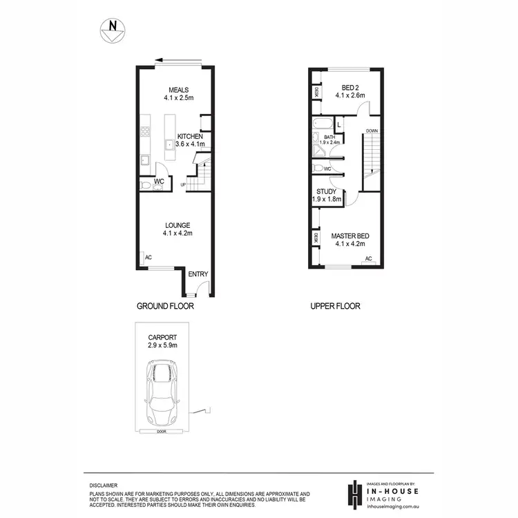 Floorplan of Homely townhouse listing, 21 Hume Street, Adelaide SA 5000
