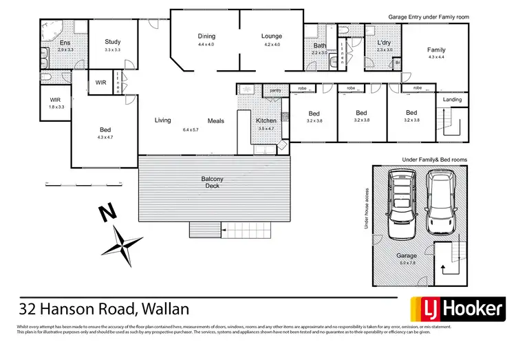 Floorplan of Homely house listing, 32 Hanson Road, Wallan VIC 3756