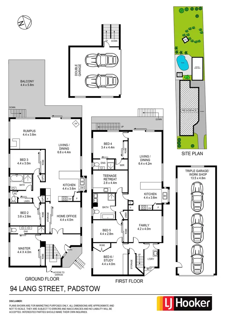 Floorplan of Homely house listing, 94 Lang Street, Padstow NSW 2211