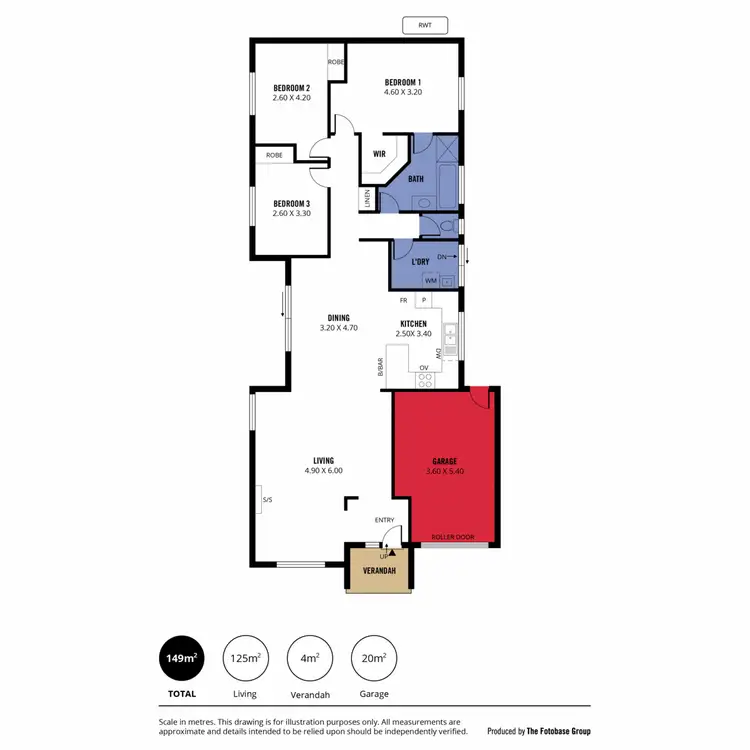 Floorplan of Homely house listing, 40 Perry Road, Huntfield Heights SA 5163
