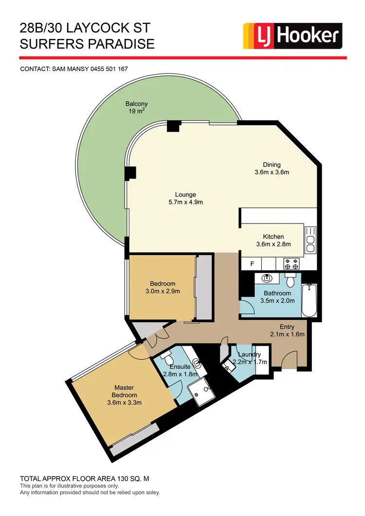 Floorplan of Homely unit listing, 28B/30 Laycock Street, Surfers Paradise QLD 4217