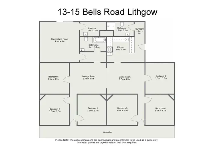 Floorplan of Homely house listing, 13-15 Bells Road, Lithgow NSW 2790