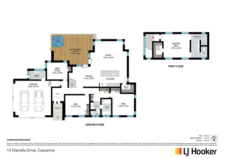 Floorplan of Homely house listing, 14 Dianella Drive, Casuarina NSW 2487