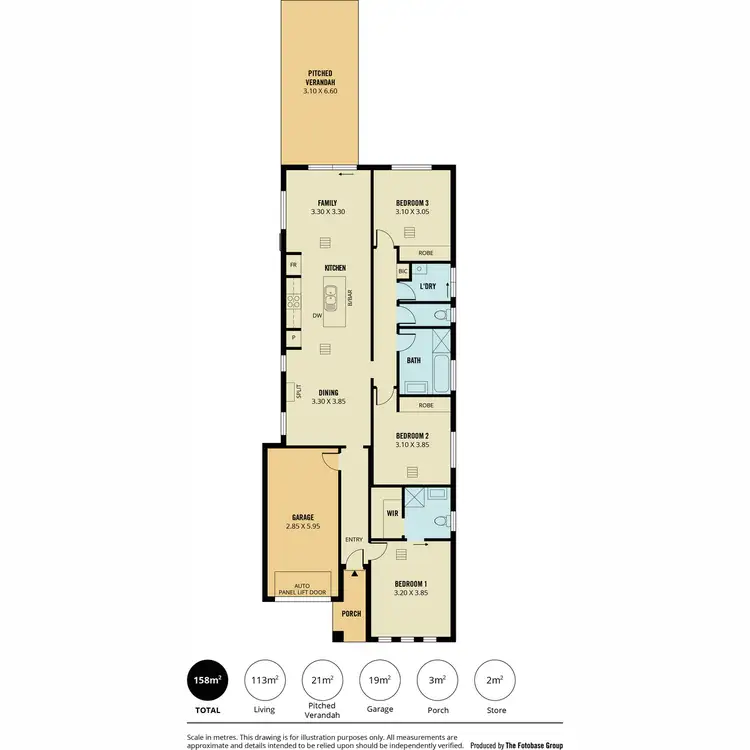 Floorplan of Homely house listing, 309 Fradd East Road, Munno Para West SA 5115