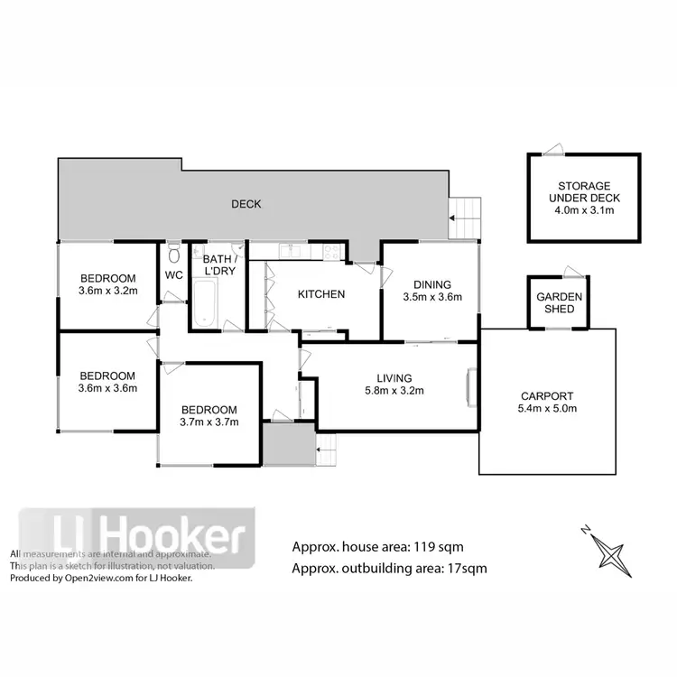 Floorplan of Homely house listing, 1729 Channel Highway, Margate TAS 7054