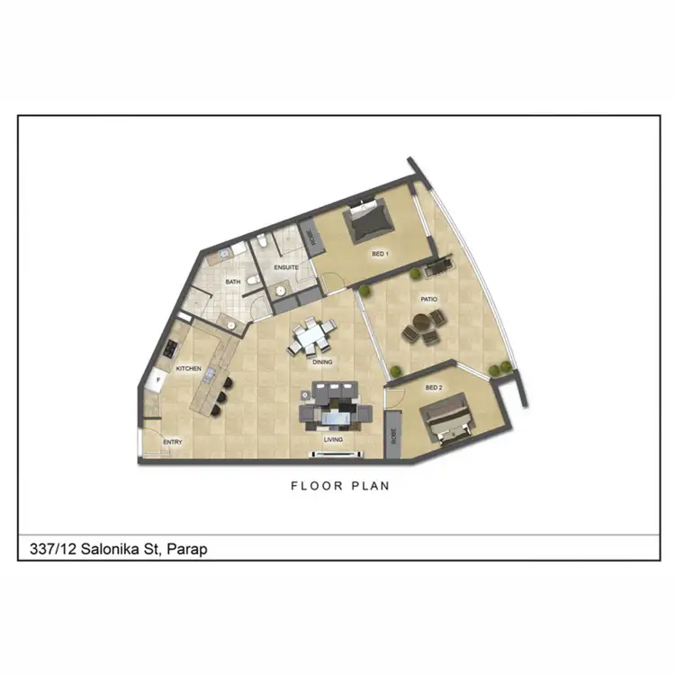 Floorplan of Homely apartment listing, 337/12 Salonika Street, Parap NT 820