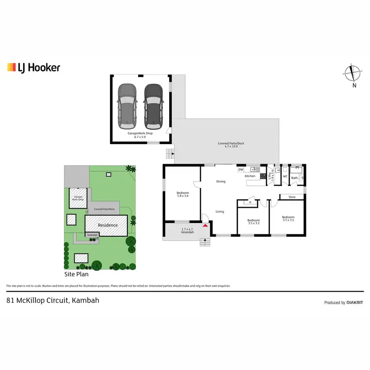 Floorplan of Homely house listing, 81 Mckillop Circuit, Kambah ACT 2902