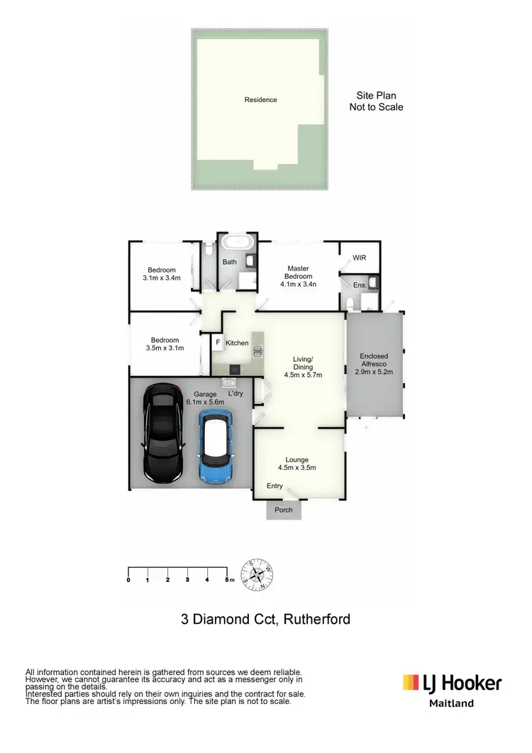 Floorplan of Homely house listing, 3 Diamond Circuit, Rutherford NSW 2320