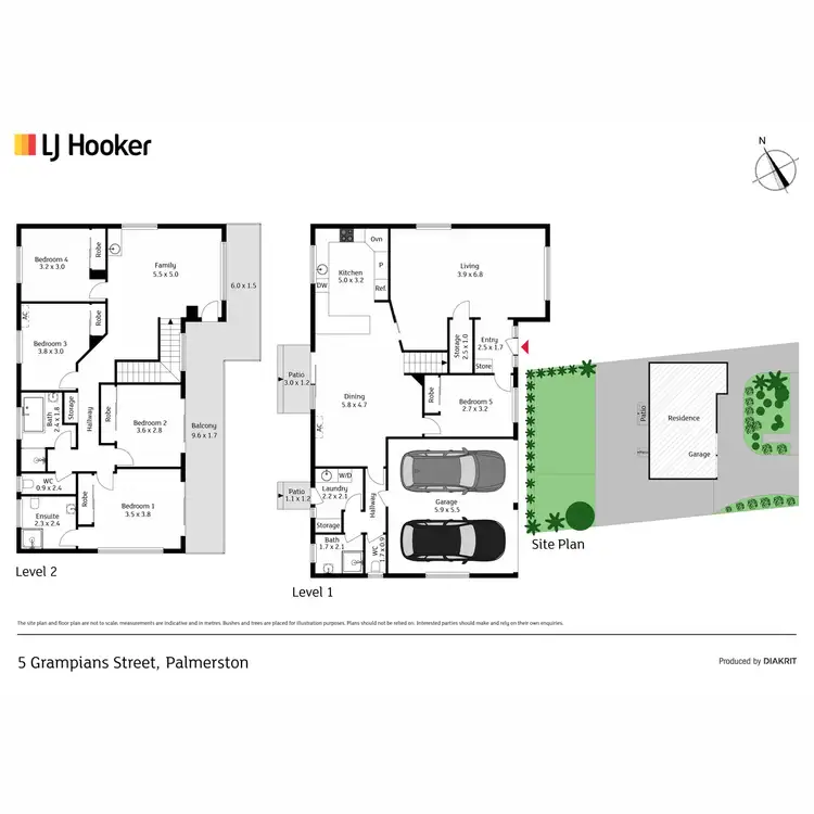 Floorplan of Homely house listing, 5 Grampians Street, Palmerston ACT 2913