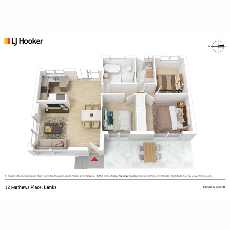 Floorplan of Homely house listing, 12 Mathews Place, Banks ACT 2906