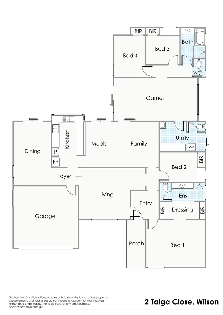 Floorplan of Homely house listing, 2 Talga Close, Wilson WA 6107