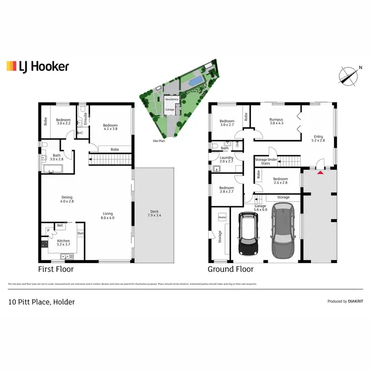 Floorplan of Homely house listing, 10 Pitt Place, Holder ACT 2611