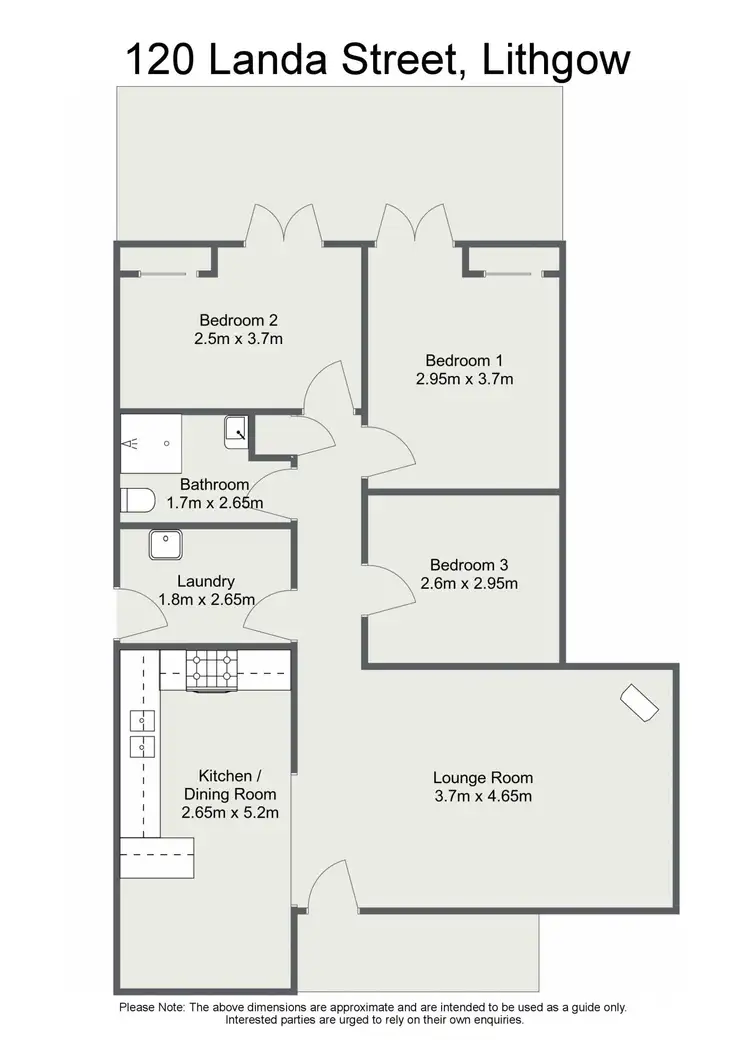 Floorplan of Homely house listing, 120 Landa Street, Lithgow NSW 2790
