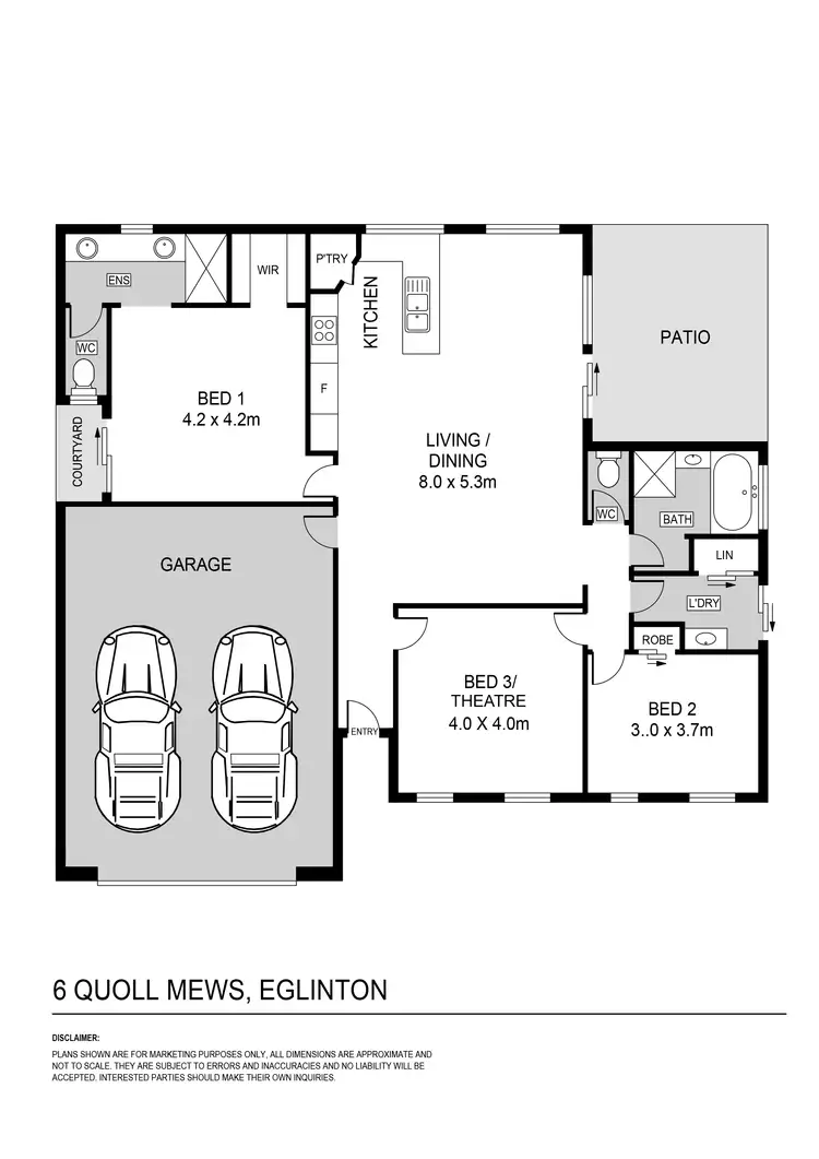 Floorplan of Homely house listing, 6 Quoll Mews, Alkimos WA 6038