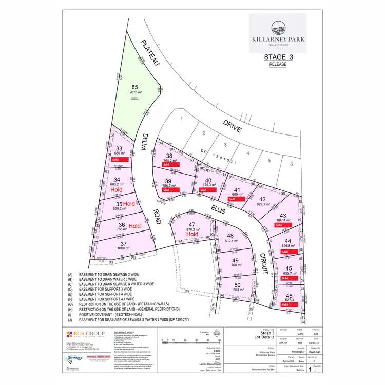 Floorplan of Homely land listing, Lot 42 Killarney Park Stage 3, Wollongbar NSW 2477