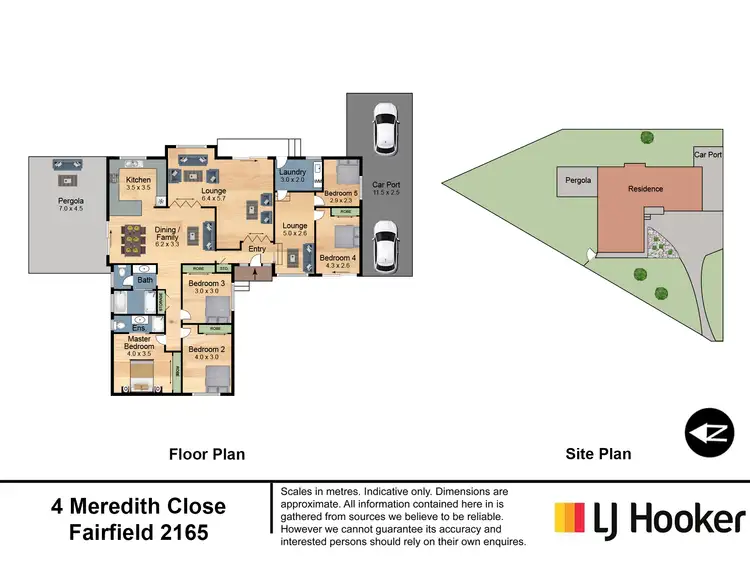 Floorplan of Homely house listing, 4 Meredith Close, Fairfield NSW 2165