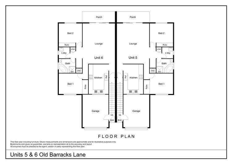 Floorplan of Homely unit listing, Unit 6 - 4 Old Barracks Lane, Young NSW 2594