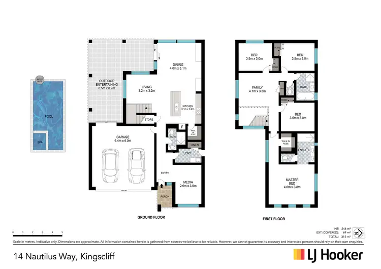 Floorplan of Homely house listing, 14 Nautilus Way, Kingscliff NSW 2487