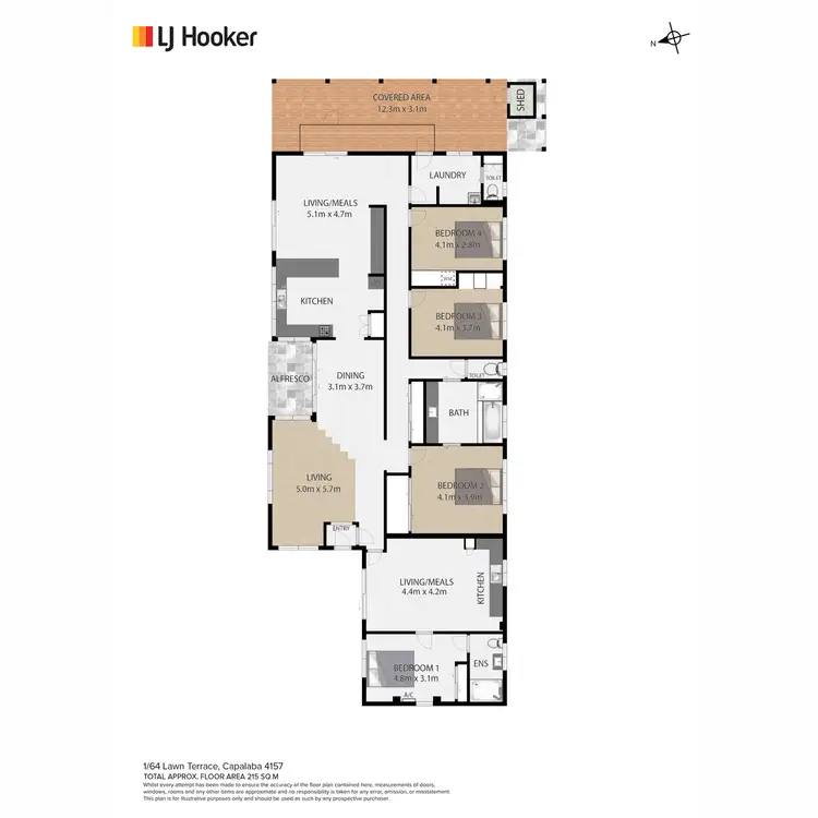 Floorplan of Homely house listing, 1/64 Lawn Terrace, Capalaba QLD 4157