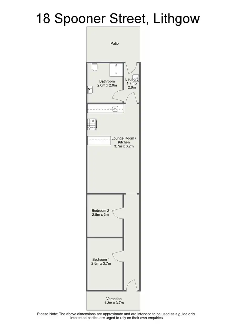 Floorplan of Homely house listing, 18 Spooner Street, Lithgow NSW 2790