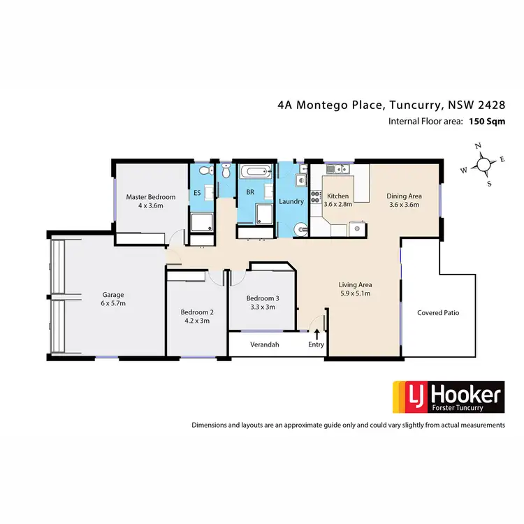 Floorplan of Homely house listing, 4a Montego Place, Tuncurry NSW 2428