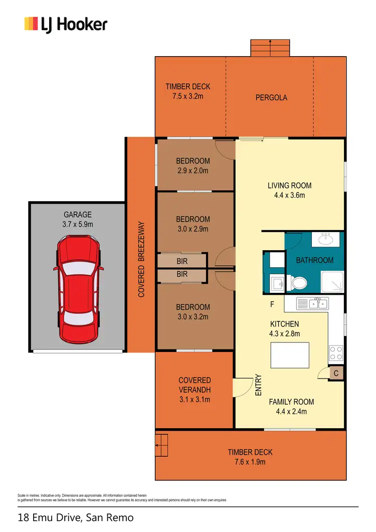 Floorplan of Homely house listing, 18 Emu Drive, San Remo NSW 2262