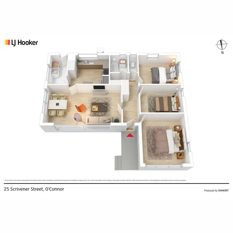 Floorplan of Homely house listing, 25 Scrivener Street, O'connor ACT 2602