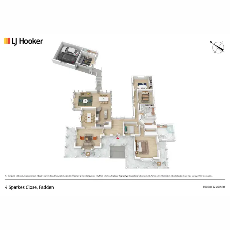 Floorplan of Homely house listing, 4 Sparkes Close, Fadden ACT 2904
