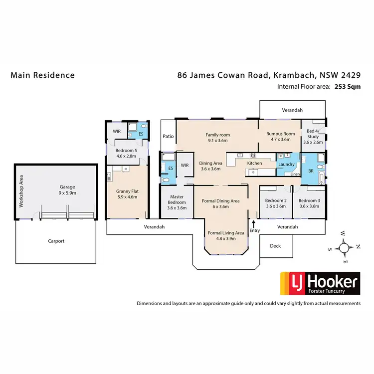 Floorplan of Homely rural property listing, 86 James Cowan Road, Krambach NSW 2429